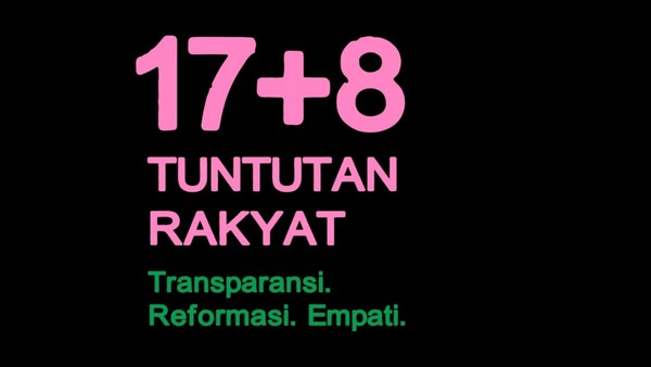 Tuntutan Rakyat 2025: Dinamika 17+8 Aspirasi dan Arah Reformasi Indonesia